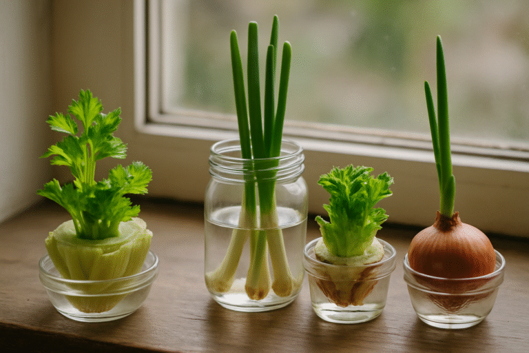 Jak łatwo wyhodować sadzonki z resztek warzyw na parapecie w tydzień