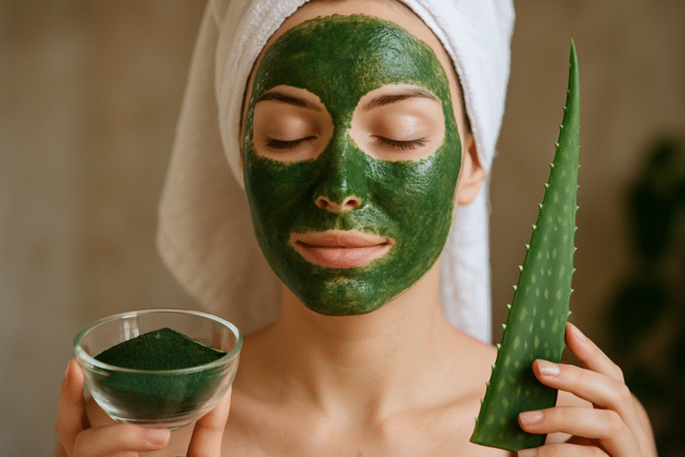 Maseczka algowa z Chlorelli i aloesu dla zdrowej skóry
