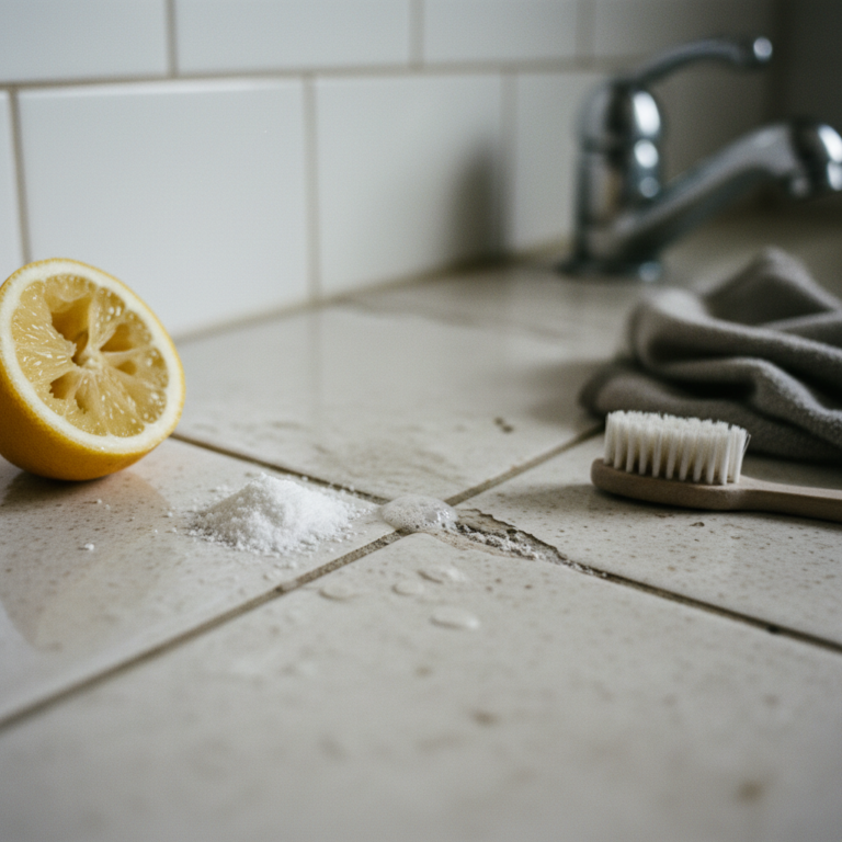 Jak bezpiecznie czyścić fugi kwaskiem cytrynowym