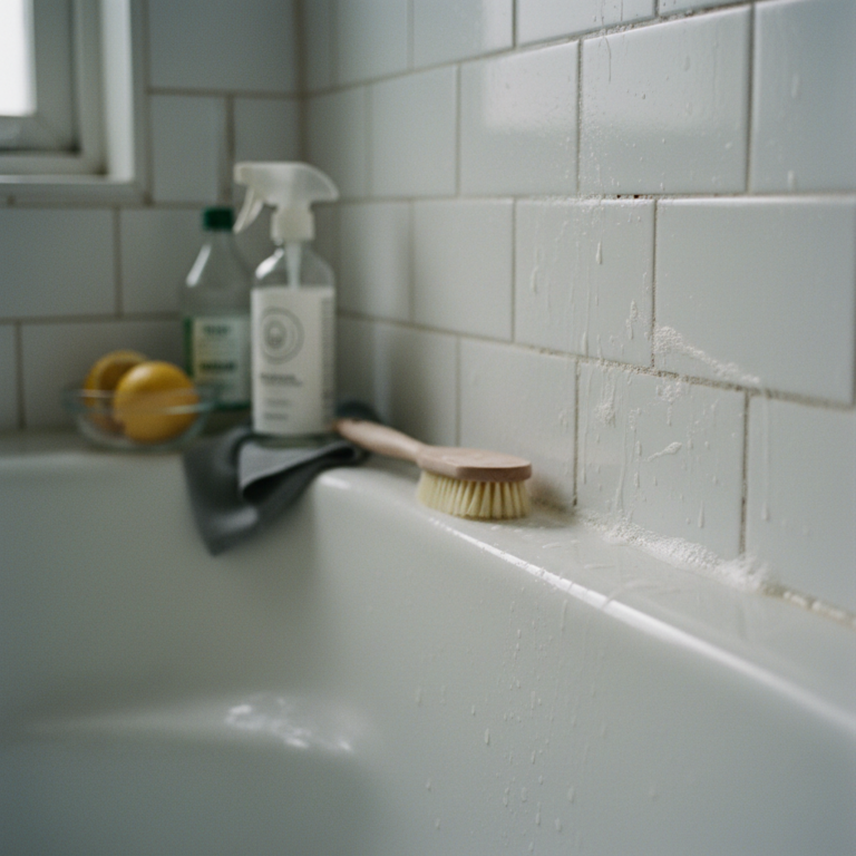 Jak wyczyścić fugi przy wannie bez skrobania