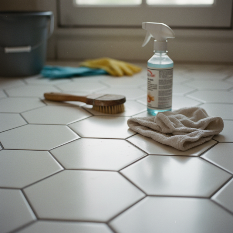Jak skutecznie czyścić fugi heksagonalne bez smug